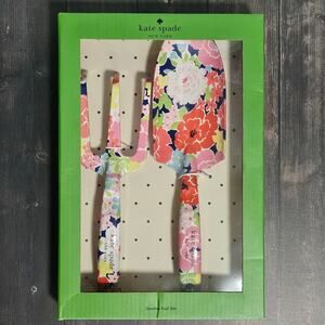 NEW Kate Spade 2 Pc Floral Dot Trident & Trowel Garden Tool Set